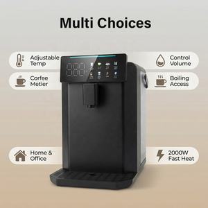 Nouveau Distributeur d'<span class=keywords><strong>Eau</strong></span> Chaude Électrique Instantané Portable de Comptoir, Design Innovant, Réservoir en Plastique 5 <span class=keywords><strong>Litres</strong></span>, Chauffage Direct de l'<span class=keywords><strong>Eau</strong></span> Bouillante, Blanc et Noir - Product Image 4
