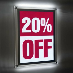 Led Backlit Picture Frame Hanging Lighting <b>Box</b> Acrylic Advertising Real Estate Crystal Light <b>Box</b> - Product Image 3