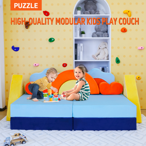 मॉड्यूलर बच्चों और बच्चों के लिए कमरे के सोफे सेट नरम और सुरक्षित बेबी सोफा खेलते हैं - Product Image 2