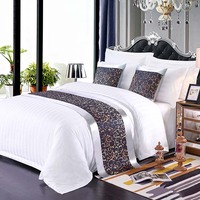 Couvre-lit de luxe pour hôtel, écharpe de lit, couvre-lit, jeté de lit, couvre-lit sur mesure taille King pour chambre d'hôtel