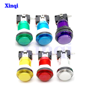 <span class=keywords><strong>Precio</strong></span> al por mayor de fábrica, 33mm, pequeño, redondo, a todo Color, botón transparente, cuentas de cristal, máquina de Pinball, Conector de interruptor, accesorio - Product Image 2