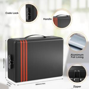 Caja de Seguridad para Documentos Ignífuga OEM con Cerradura, Resistente al Agua, Portátil, para el Hogar y Viajes, Bolsa de Almacenamiento de Documentos - Product Image 5
