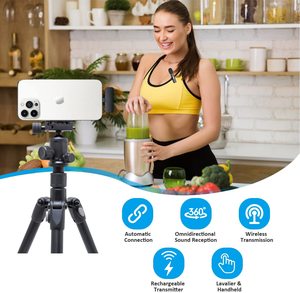 ไมโครโฟนไร้สายแบบพกพาขนาดเล็กมีช่องเสียบ USB K9 <span class=keywords><strong>2022</strong></span>ไมโครโฟนการประชุมสดวิดีโอสั้น - Product Image 3