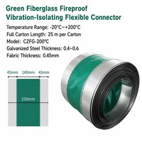 Connecteur de conduit flexible en fibre de verre ignifuge, anti-vibration, joint souple pour ventilateur de ventilation