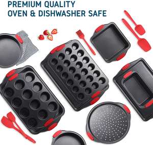 Juego de 15 Moldes de Silicona Antiadherentes para Pizza, Galletas y Muffins - Product Image 2