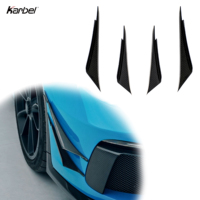 Ailerons avant en fibre de carbone sèche de style Karbel Wind Knife pour Porsche 991.2 GT3 2017-2019