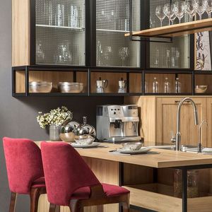 Mueble de Cocina Modular Clásico con Fregadero, Grifo, Taburete Deslizante, <span class=keywords><strong>Pequeño</strong></span>, Económico, Listo para Instalar - Product Image 5
