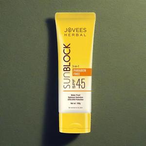 自然で優しいJoveesハーバルサンブロック<span class=keywords><strong>Spf</strong></span> 45 100 Ml革新的な統合式 - Product Image 3