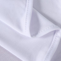 Cubierta Universal de poliéster elástico para silla, venta al por mayor, blanco, para fiesta de boda, Iglesia