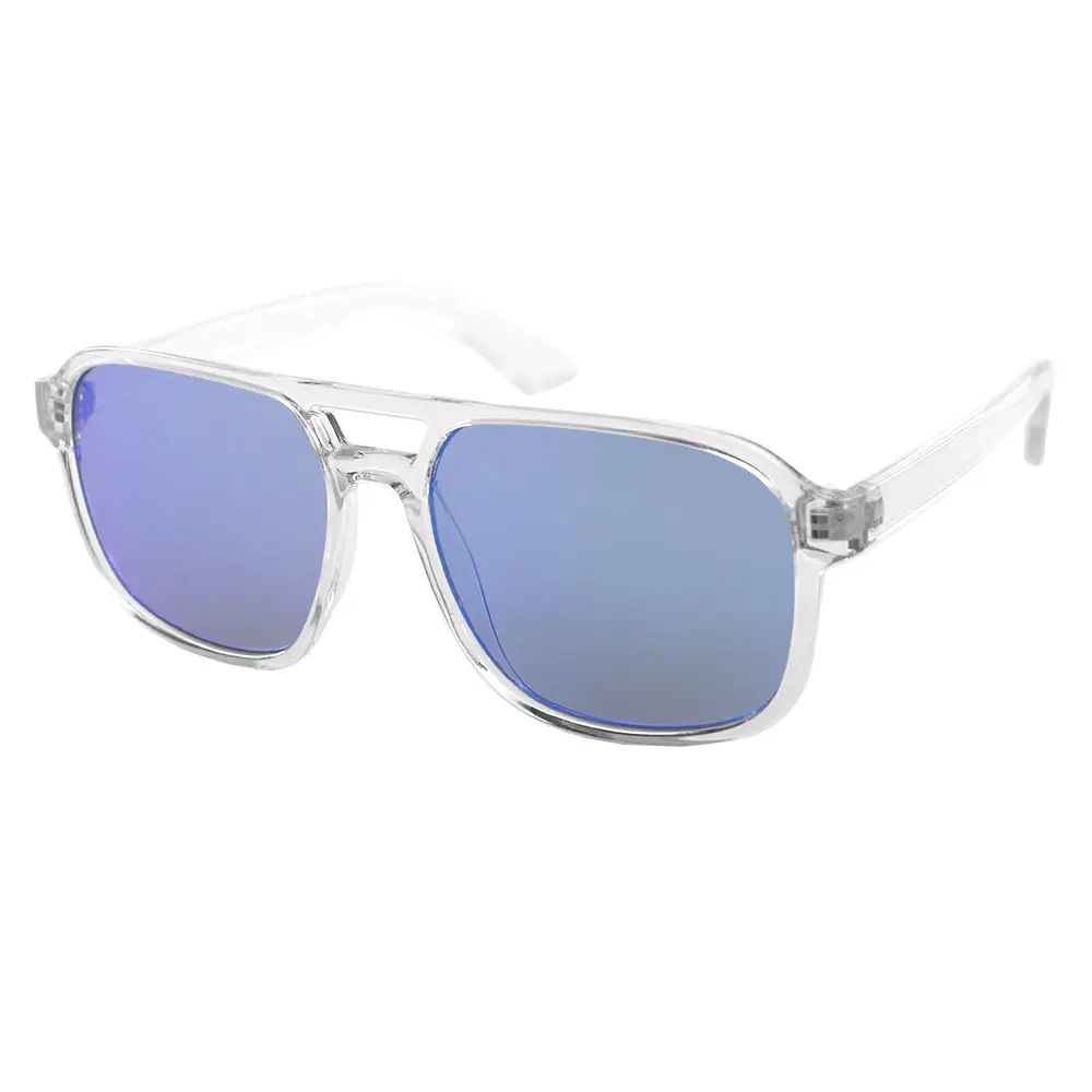Occhiali da sole con montatura trasparente in plastica 2023 da donna alla moda occhiali da sole firmati Gafas De Sol da uomo