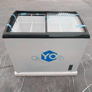 <span class=keywords><strong>Congélateur</strong></span> coffre miniature à température unique Pusen pour la crème glacée, petit <span class=keywords><strong>congélateur</strong></span>, vitrine de supermarché, réfrigérateur avec porte coulissante en verre - Product Image 2