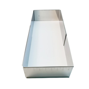 Molde Rectangular de Acero Inoxidable para Tiramisú, Mousse y Cheesecake, Apto para <span class=keywords><strong>Horno</strong></span>, Ecológico, Ajustable - Product Image 3