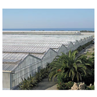 Grande serre agricole Offre Spéciale avec feuille de polycarbonate ondulé pour la couverture de concombre de tomate de laitue