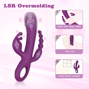 Ylove Female Vibrator with 30 Vibration Modes Food-Grade Soft Silicone ABS Stimulating Plug for Sexual Joy for Vagina Anal <strong>Use</strong> - Product Image 6