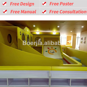 Equipo de Juegos Infantiles para Interiores Rainbow Kids con Toboganes Suaves Multicolores y Piscina de Pelotas en Forma de Nube para Guarderías Alegres - Product Image 2