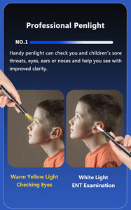 Y tế đèn pin thép không gỉ bút ánh sáng mắt Ent kiểm tra có thể sạc lại điều dưỡng LED <span class=keywords><strong>Torch</strong></span> với clip Mini Led đèn pin - Product Image 3