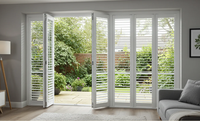 Volets pliants intérieurs personnalisés en bois et PVC, étanches, pour patio et balcon