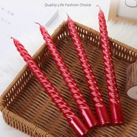 Bougeoirs de style européen en gros, bougies piliers en paraffine pour la maison, dîner romantique, mariage, anniversaire, décorations de Noël