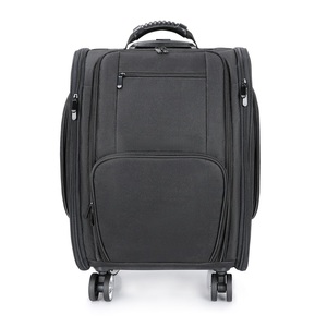 Wholesale Nylon Large Space Wheeled Soft-Sided Artist Cosmetic Train Case Makeup <b>Trolley</b> - Product Image 1