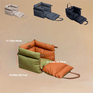 Pet Outing Luxury Faux Leather <b>Dog</b> <b>Car</b> <b>Seat</b> Waterproof <b>Dog</b> <b>Beds</b> Kennel Pet Booster <b>Car</b> <b>Seat</b> <b>Dog</b> Cat Travel <b>Seat</b> - Product Image 5