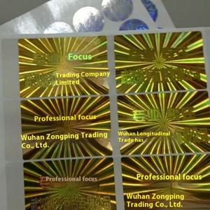 Autocollant holographique laser, étiquette anti-contrefaçon pour la promotion du vin, fonction de traçabilité - Product Image 2