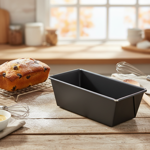Stampo per pane in acciaio al carbonio antiaderente da 20,5 cm, stampo da forno resistente al calore fino a 230°C ° C, Teglia per torta con distribuzione uniforme del calore – Zenke - Product Image 2