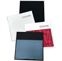 Cintre en carton noir pour échantillons de tissu, personnalisé avec impression de carte, pour vente en gros, carte de couleurs pour tissu