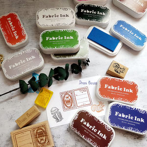 Tampon à encre professionnel de haute qualité, 35 couleurs, tampon à huile, tampon à encre <span class=keywords><strong>Permanent</strong></span> en tissu - Product Image 5