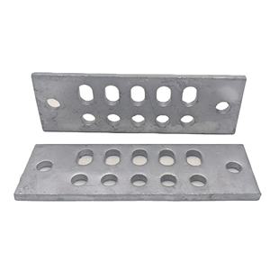 Özel OEM hassas damgalama Metal işleme parçaları çelik sıcak daldırma galvanizli çok delikli delme plakası - Product Image 1