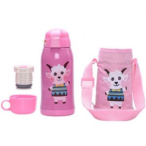 Best Selling Stainless Steel Insulated Vacuum Flask Children Kids Thermos Water <b>Bottle</b> With Carry Bag - Product Image 3
