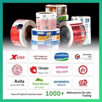 Étiquettes autocollantes circulaires en PVC pour impression couleur haute vitesse, rouleaux d'étiquettes imprimées, étiquettes alimentaires