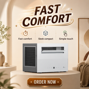Sans unité extérieure, climatiseur spécial, refroidissement forcé, facile à installer, adapté à une utilisation sur table et murale. - Product Image 1
