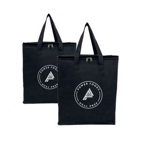 Sac isotherme non tissé portable fourre-tout isolé en aluminium réutilisable pour l'épicerie alimentaire thermique avec fonction étanche - Product Image 3