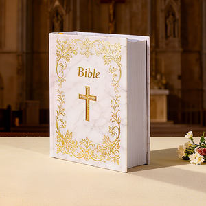 <span class=keywords><strong>Biblia</strong></span> Personalizada Premium, Libro Religioso de Tapa Dura con Cubierta de Gamuza y Encuadernación Cosida Resistente - Product Image 4
