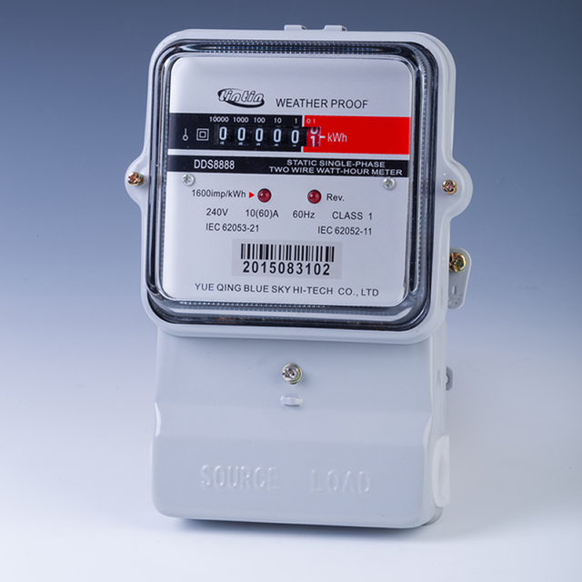 NEW TYPE Single Phase Three Wire Electronic Iron Material Anti-tamper/Theft  Energy  kWh Watt-hour Meter
