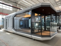 Capsule spatiale intelligente pour la maison, en matériau épaissi, personnalisable, petite maison préfabriquée en conteneur pour la vie quotidienne en extérieur