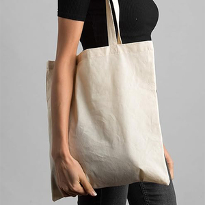 Hot Bán Tái Chế 100% Tự Nhiên Bông Tote Túi Vải Trống Bông Tay Vải Mua Sắm Túi Với Biểu Tượng Tùy Chỉnh - Product Image 5