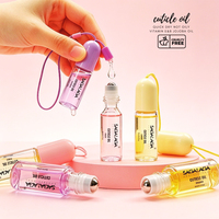 Botol Roller Minyak Kutikula 3ml untuk Perjalanan, Aroma Mint, Perawatan Kuku, Melembapkan, Memperbaiki Kutikula Kering, Logo Custom, Pasokan Grosir