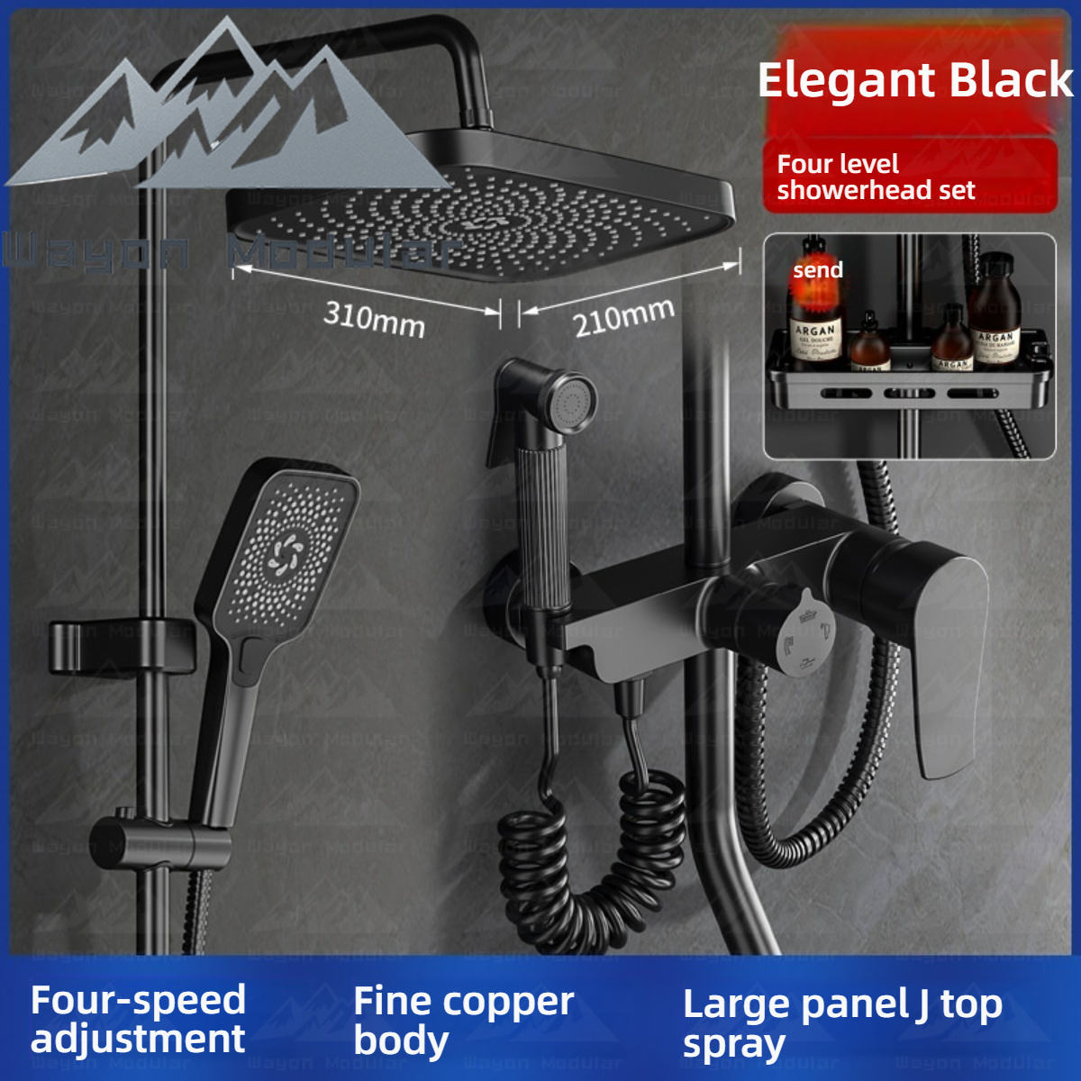 Corps épaissi - Noir - Quatre vitesses