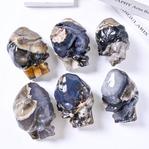 Venta al por Mayor de Cristales de Ágata Volcánica de Alta Calidad, Corazones de Ágata Fluorescente, Gemas Decorativas Feng Shui para Sanación y Decoración - Product Image 2