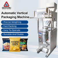 Machine d'emballage verticale automatique pour chips de pommes de terre, pop-corn, aliments secs, granulés, en sachets de 50g, 100g, 150g