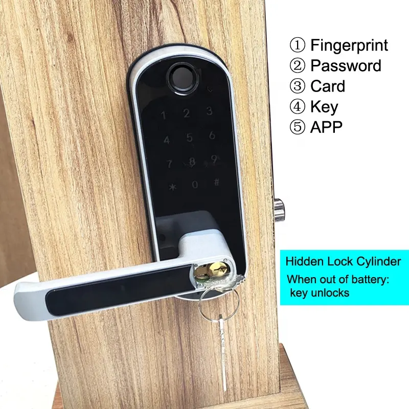 high security keyless entry door lock home decor security fingerprint password electronic key office password smart door lock