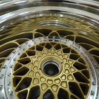 Jantes en alliage forgées PWC Deep Dish 3 pièces 15 pouces concaves finition brillante état neuf 4 pièces compatibles Tesla Model S pour E46