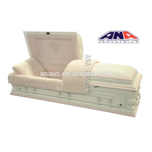 Ataúd de álamo blanco casero de madera barato al por mayor de ANA China para <span class=keywords><strong>los</strong></span> muertos - Product Image 2