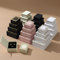Nouvelle boîte d'emballage pour bijoux en kraft écologique réutilisable, de style livre, avec fermeture magnétique, pour bagues, boucles d'oreilles, colliers
