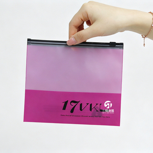 Custom Printed Frosted CPE Zipper Bags | Recyclable Clothing Packaging for Underwear Shirts - Product Image 2