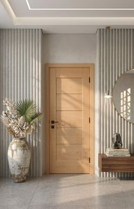 Puerta de Madera Sengon Moderna de Alta Calidad, Panel Sólido, Ligera, Duradera, Acabado Liso, Interior y Exterior, Tamaños Personalizados, Directo de Fábrica - Product Image 6