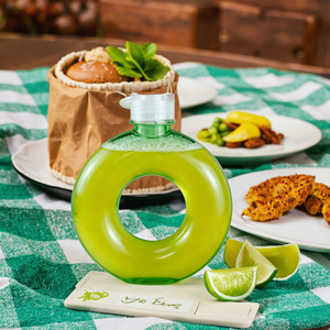 Bouteilles de thé au lait en plastique en forme de beignets de 500ml mignons cruche de bouteille d'eau de sport de voyage tasse de récipient à boire pour enfants enfants - Product Image 5