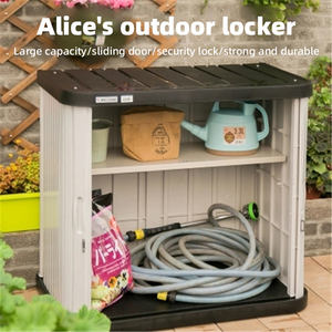 Armadietto da <span class=keywords><strong>Esterno</strong></span> <span class=keywords><strong>per</strong></span> <span class=keywords><strong>Balcone</strong></span> Giardino e Cortile Impermeabile <span class=keywords><strong>per</strong></span> Attrezzi da Giardinaggio e Ordine Domestico con Serratura - Product Image 4