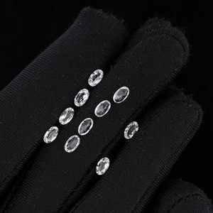 Piedra preciosa de topacio blanco natural Yashee, corte ovalado de 5x3 mm para la fabricación de joyas - Product Image 4